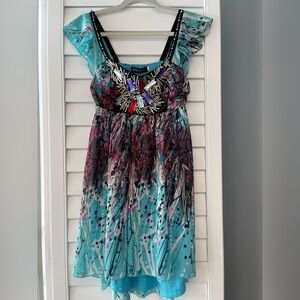 Multicolor Embellished Dress